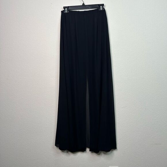 Joseph Ribkoff Black Trends Crepe Layered Palazzo Wide Leg Pants Women’s Size 4 - Picture 7 of 15